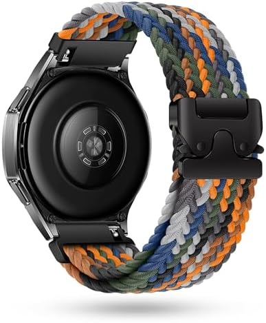 （04:30時点） [モエライフ] スマートウォッチ 時計 ベルト 【20mm/22mm・23カラー展開・パラシュートスタイルバックル】 スマートウォッチ バンド 腕時計 ベルト ナイロン 交換バンド 無段階調整 金属バックル メンズ レディース 兼用 通気性 弾力性 伸縮性 柔軟性 向上 (カモフラージュ, 20mm)