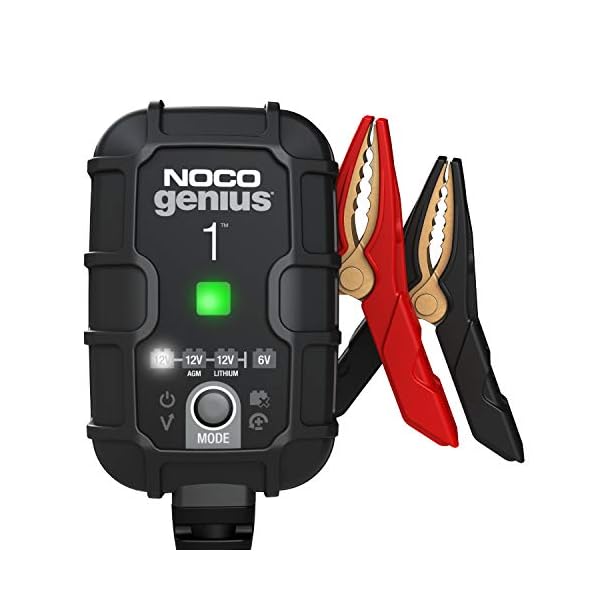 NOCO GENIUS1EU, 1A Cargador de Batería Automático Inteligente Portátil de 6V y 12V