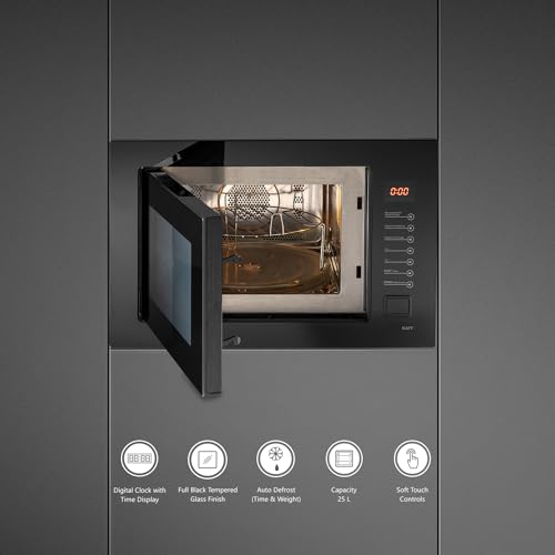 Image of KAFF 25L Microwave /Grill /Combination Built in microwave (KMW8A-BLK, Black)