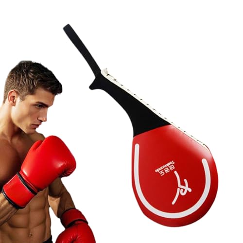Almohadilla de entrenamiento de kickboxing, objetivo de velocidad de patada para artes marciales, escudo duradero de golpeo, equipo de práctica de karate y boxeo de 15.7 x 7.87 pulgadas con correa de