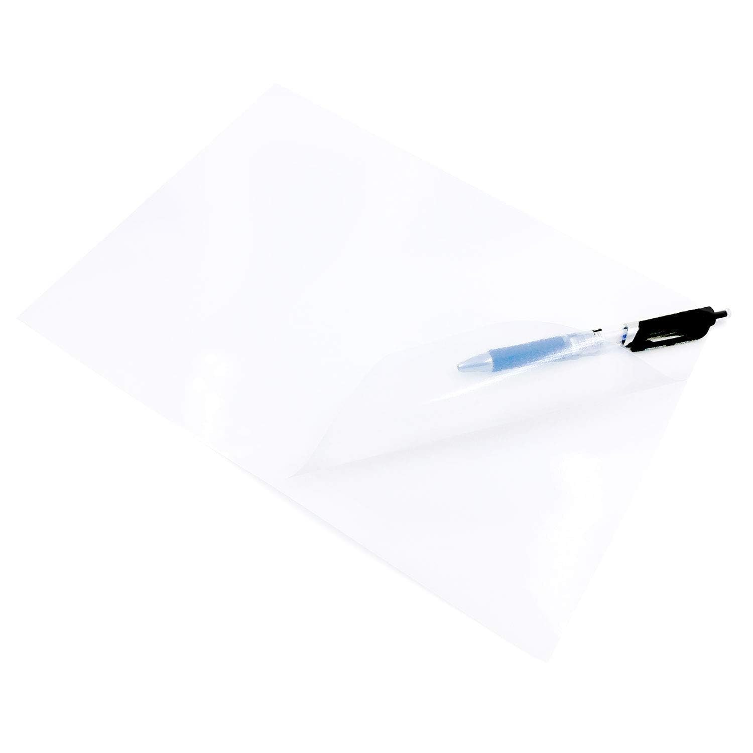 Adesivi A4 impermeabili semitrasparenti lucidi autoadesivi in vinile PVC - Carta da stampa trasparente per stampanti inkjet e laser