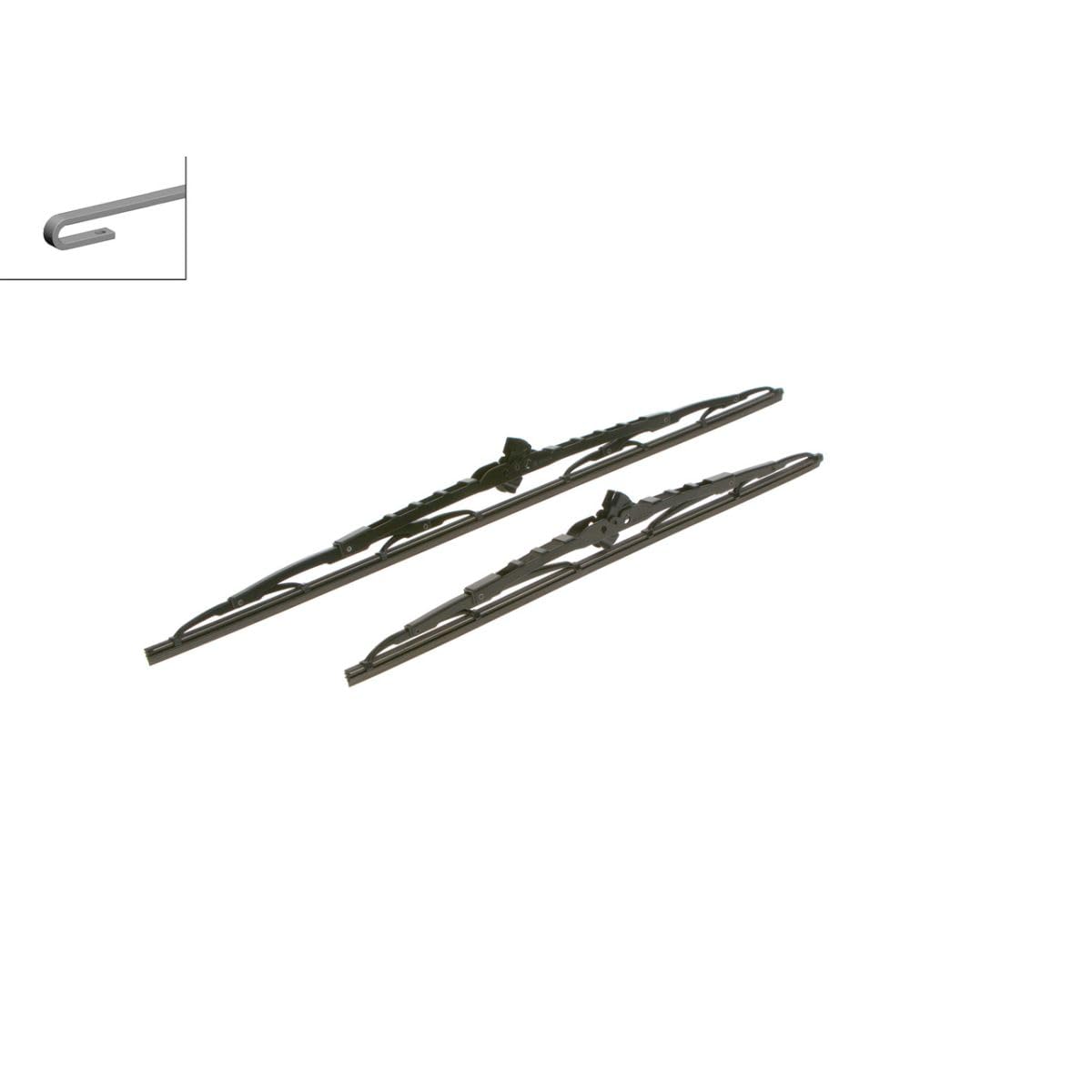 BOSCH Escobilla Limpiaparabrisas Juego de 2 Escobillas Delante | Tipo de escobilla: Estándar | Longitud 1: 600mm | Longitud 2: 450mm 3 397 010 253 Compatible con KIA CEE'D SW ED, HYUNDAI i30 FD, FORD