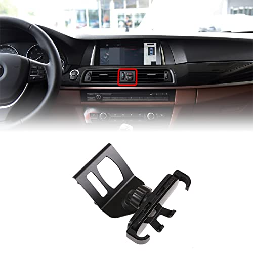 Garniture Support Téléphone BMW Série 5 6 F10 F11 F07 F13 5 GT 2010-2017 – Alliage Aluminium Noir, Look Luxe