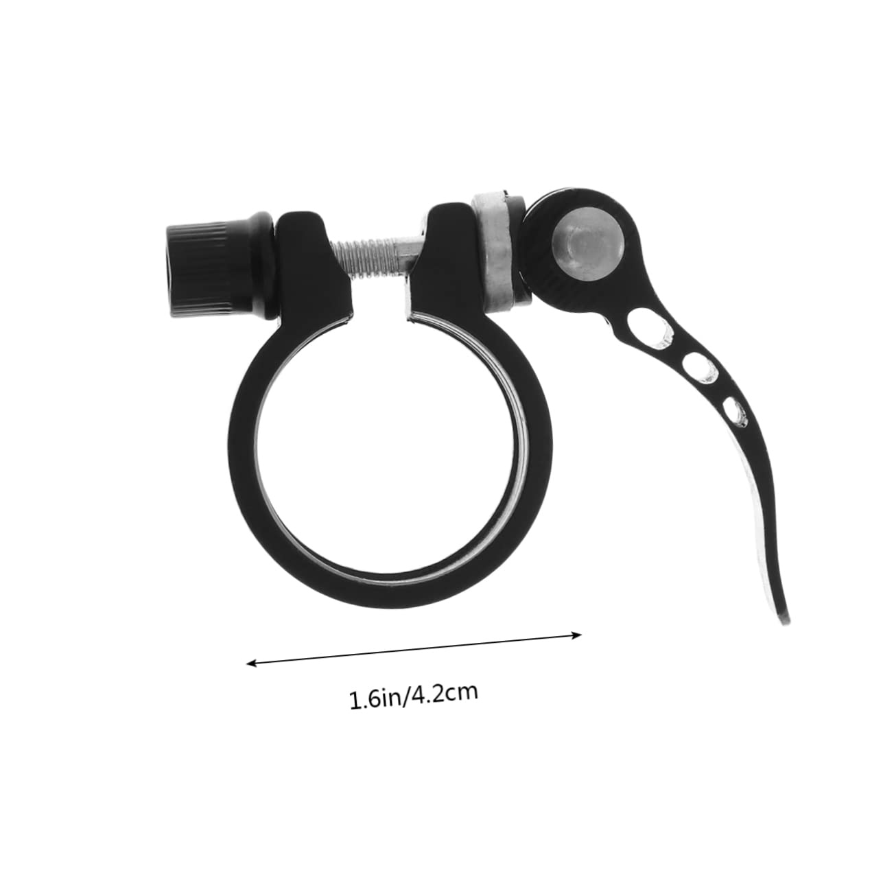 BCOATH 2Pcs Aluminum Alloy Bike Seatpost Clamp Quick Release Design for and Road Bikes Easy Installation Compatible with Seatposts Black