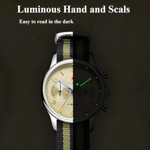 Image of HEMUDU Seagull 1963 ST19 Movement 40mm 38mm Mechanical Chronograph Sapphire Movement Swan Neck Men Watch