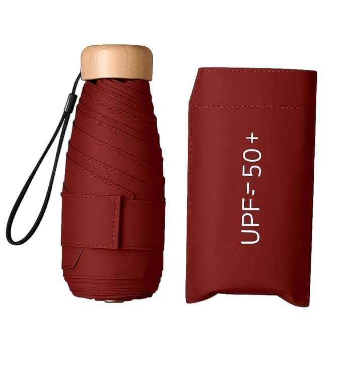 Image of ๐ช๐ข๐ข๐ ๐ญ๐ฌ UV Travel ๐ ๐ถ๐ป๐ถ ๐๐ผ๐น๐ฑ๐ถ๐ป๐ด Ultra Compact pastel ๐จ๐บ๐ฏ๐ฟ๐ฒ๐น๐น๐ฎ with Case, Manual Open ๐ฒ ๐ฅ๐ถ๐ฏ๐ Lightweight ๐ฃ๐ผ๐ฟ๐๐ฎ๐ฏ๐น๐ฒ, Small Sun & Rain ๐ฃ๐ผ๐ฐ๐ธ๐ฒ๐ ๐จ๐บ๐ฏ๐ฟ๐ฒ๐น๐น๐ฎ for Men and Women- Use in ๐ฅ๐ฎ๐ถ๐ป & ๐ฆ๐๐บ๐บ๐ฒ๐ฟ