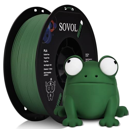Image of Sovol 3D Printer Matte PLA Filament 1.75mm 1KG (2.2lbs), Cedar Green