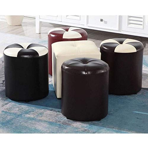 Taburete redondo transpirable y antimanchas para sofa y tocador 2