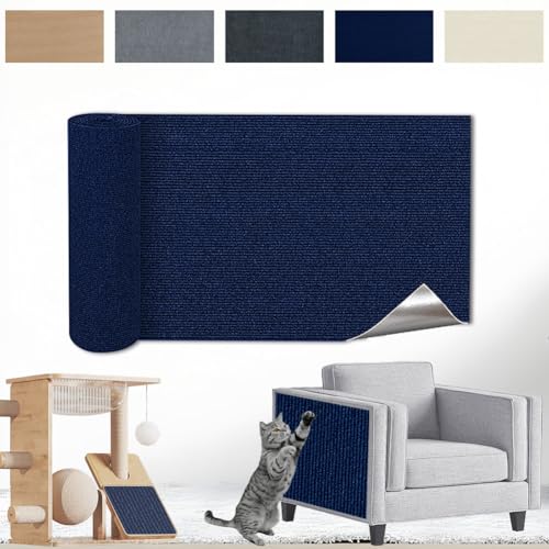 Kratzmatte Katze Selbstklebend - Kratzschutz Sofa Anti Kratz Folie Kratzwand für Katzen Frei DIY Geschnitten 30x100CM Khaki