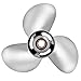 TUNORD OEM Grade 3-Blades Stainless Steel Propeller for Boat Outboard Engines (for Mercury 25-70HP with 3-1/4
