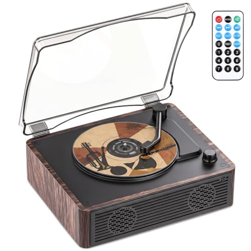 Image of Portable CD Player with Speakers, 6H Playtime with Bluetooth 5.4, Retro CD Player with Hi-Fi Bass Boost, 5000mAh Battery for Home Decor, Bedroom, Outdoor, Gift (Brown)