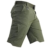 CARWORNIC Men's Quick Dry Tactical Shorts Lightweight Stretch Outdoor Hiking Cargo Shorts with Multi...