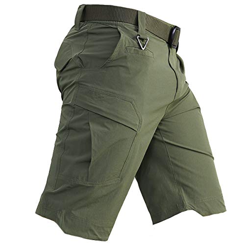 Carwornic Men's Quick Dry Hiking Tactical Shorts Lightweight Stretch Outdoor Cargo Shorts With Multi Pockets Summer Casual Camping Travel Fishing Shorts #TOP16