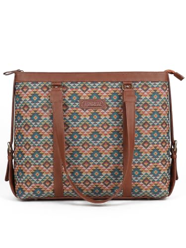 Image of Stylish Tote Bags for Office Use | Laptop Bag 15.6 inch | Purse for Women | Vegan Leather Handbag | Daily & Travel Use |