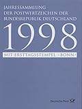 jahressammlung der postwertzeichen der deutschen post 1985  Briefmarken für Sammler Offizielle Jahressammlung BRD 1998 mit Ersttagsstempel