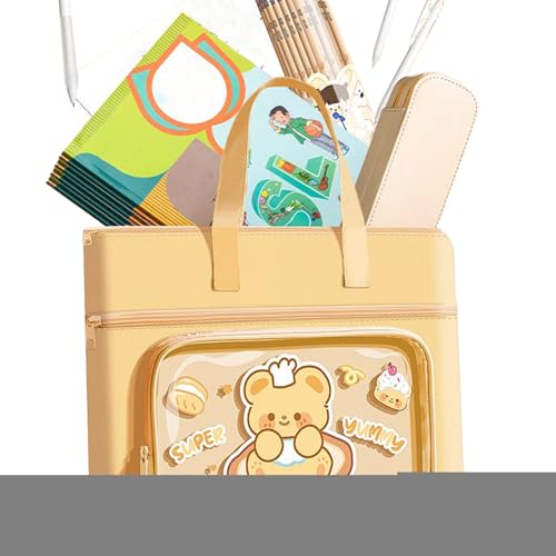 ブックトートバッグ | ユーモラス アニマル ファイルケース - 防水 ブックバッグ ジッパー付き 保育園 ティーンエイジャー ビーチ ガールズ ワーク 休暇 旅行 週末 ショッピング ピクニック トリップ