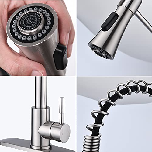 Robinet de cuisine mitigeur douchette extractible pour évier moderne - 6