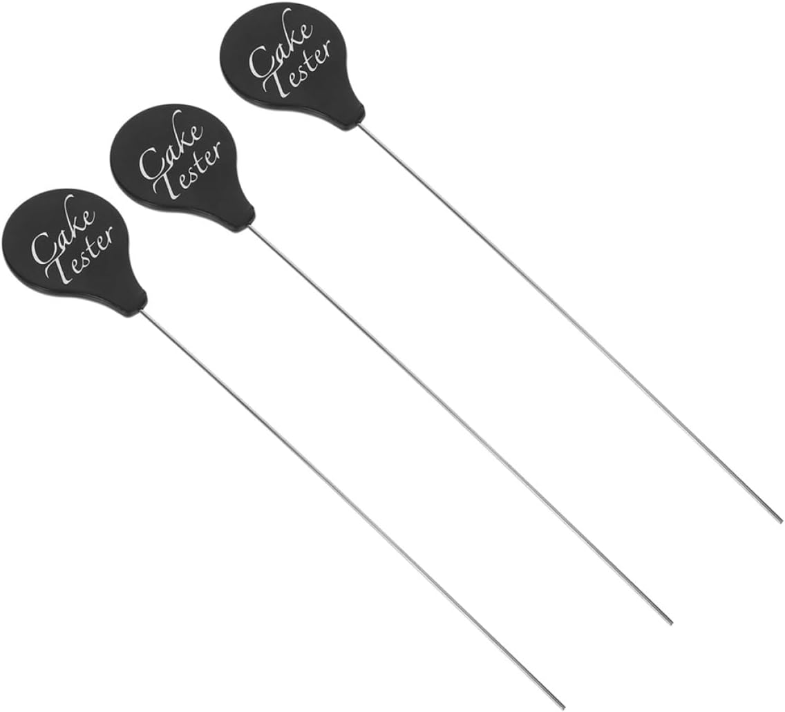 3pcs Stainless Steel Cake Testers Metal Skewers Baking Tools for Muffins Bread Cookies Home Bakery Cake Testing Sticks