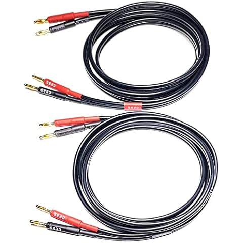 CESS-037-3f Banana Plug Male to Male Speaker Cable Cover