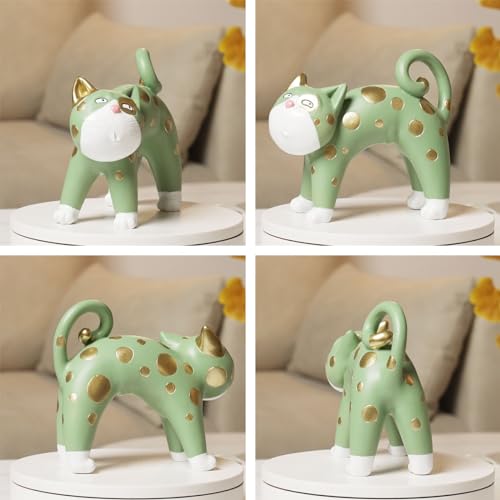 Estatua Figurilla Gato Decoración Moderna 6 pulgadas miniatura 2