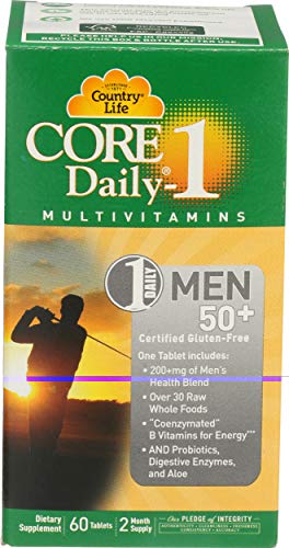 Country Life, Core Daily 1 Multivitamin Men 50 Plus, 60 Tablets