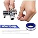 DINHEAROM 20rolls High Temperature PTFE Seal Tape for Plumbing Water Sealing and Thread Sealing Applications and Tape for Home and Industrial Use