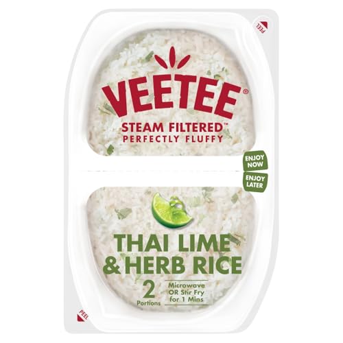 Veetee Perfectly Fragrant Steam Filtered Thai Lime & Herb Rice 2x125g
