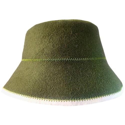 Fituenly Gorro De Lana para Sauna para Hombre Y Mujer, Gorro De Fieltro para Sauna, Gorro De Lana Natural, Cubo De Sauna Y Absorbente De Agua para Baño De Vapor, Accesorios para Sauna.