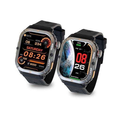 AGM Legion 3 Ultra Rugged Smartwatch Smart Audio Bundle with MagROCK Bluetooth Speaker & Buds 9 Earbuds with Touch Scree - Additional View