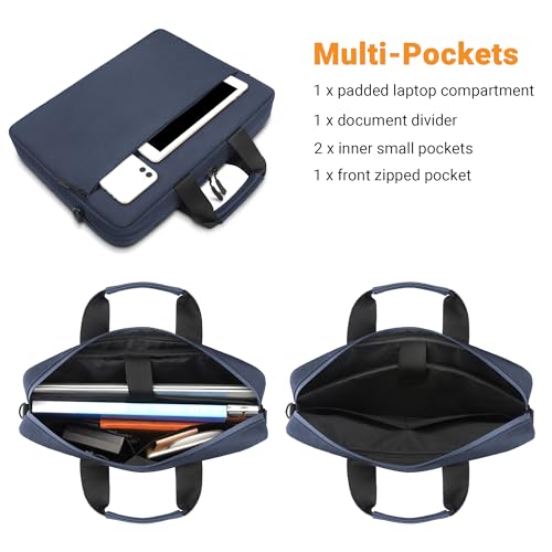 Image of TECOOL 14 15 15.6 16 17.3 inch Laptop Bag Waterproof Briefcase Shoulder Bag