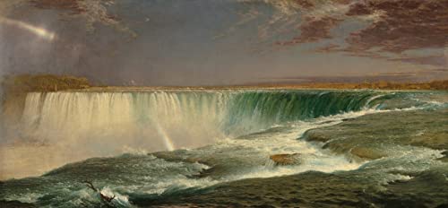 Tableau vintage impression toile Frederic Edwin Church 60x90cm déco murale couloir