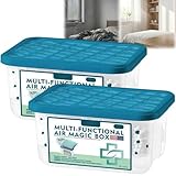 2 Stück Indoor Luftreinigung Staub Entfernung Magic Box,Multi-Functional Air Magic Box,Luftreinigungsbox Mit Staubentfernung,Indoor Air Purification Dust Removal,Staubbox Indoor,Staub Luftreiniger