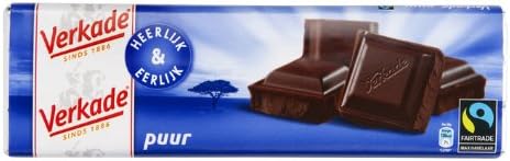 Verkade Chocolate Bar, Bittersweet, 2.6 Ounce