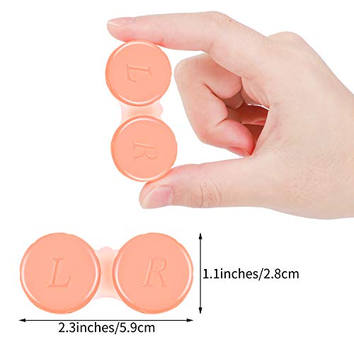 image for Elcoho 24 Pack Contact Lens Cases Contact Lens Holder Box Left/Right E