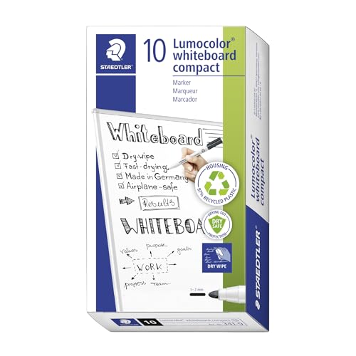 Staedtler 301-9 Penna Per Lavagna Bianca, 10 Pezzi