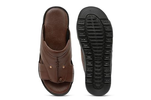 Image of Leather Casual Slip On Sandal for Men