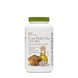 GNC SuperFoods Flax Seed Oil 1000mg, 180 Capsules, Omega-3 Fatty Acids Supporting Cardiovascular Health