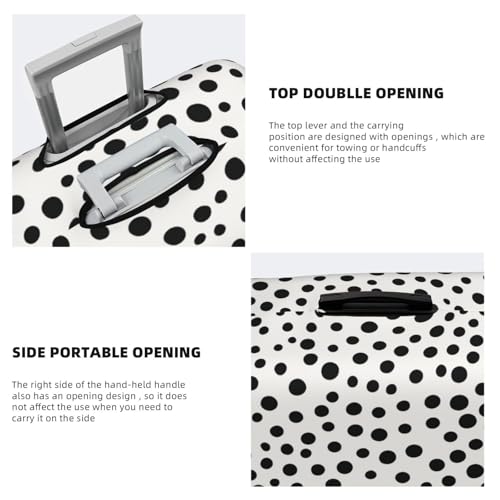 Travel Luggage Covers For Suitcase, Black Dot Elastic Suitcase Protector Washable Anti-Scratch Suitcase Baggage Cover Luggage Protector Fits 18-32 Inch Luggage4