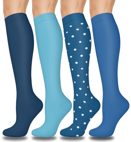 Image of Compression Socks for Women & Men(1 /3 /7 /8 PACK) - Best for Running,Medical,Nurse,Travel,Cycling-20-30mmHg