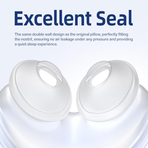 Image of 3 Packs Replacement Nasal Pillow Cushion for ResMed AirFit P10, Compatible with Original Airfit P10 Frame, Replacement Silicone CPAP Supplies, Reliable Seal & Lighter Weight, Medium