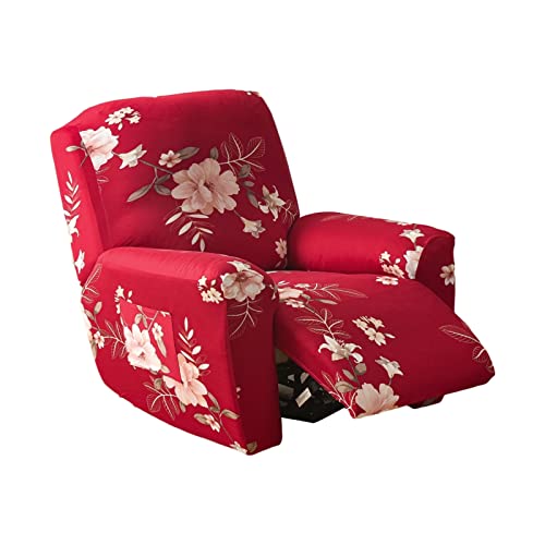 Haoyong Recliner Slipcovers Stretch Lazyboy Recliner Cover 4 Pieces Covers For Recliners 1 Seat Recliner Couch Covers With Side Pocket Furniture Protector For Livingroom #TOP21