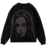 [X-girl] フェイスジャガードニットカーディガン FACE JACQUARD KNIT CARDIGAN 105253015006 BLACK ONE SIZE