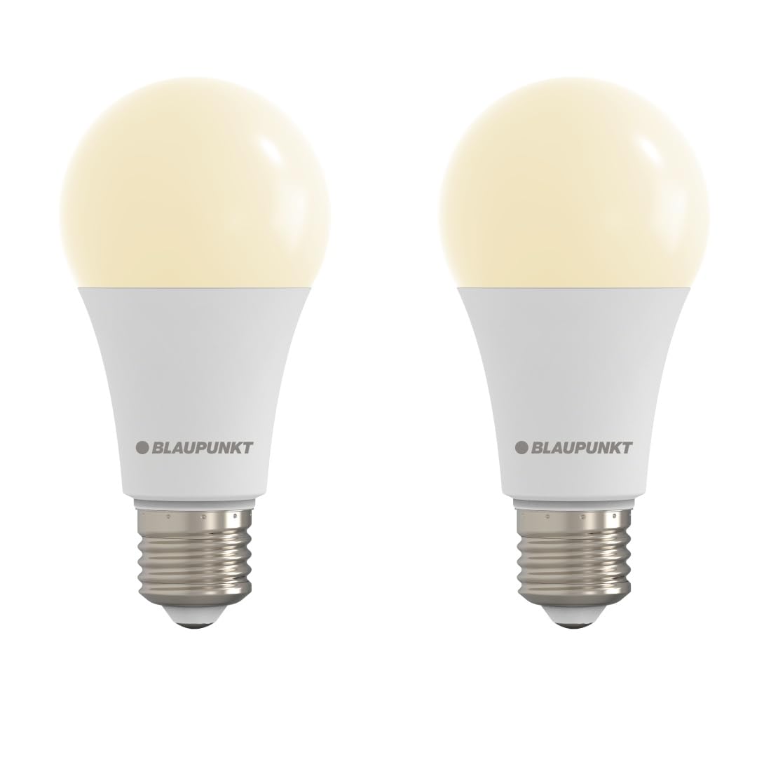 Blaupunkt Warm White E27 Led Bulb Traditional A65 Matt Frosted – 18W (Replaces Upto 180W), Super Bright 1980 Lumens, 2700K Non‑Dimmable, Eye-Friendly, Flicker-Free, Main Lights For Home – 2 Pack