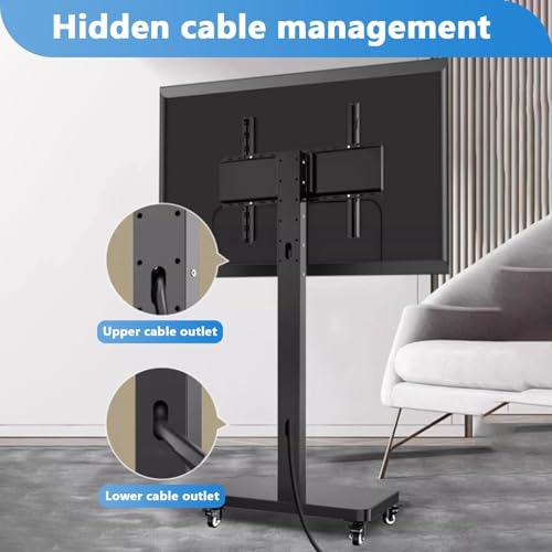 Soporte móvil para TV de piso para pantalla de 32-75 pulg miniatura 5