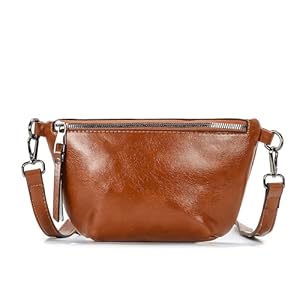 Herald Slim Sling Bag for Women Fashion Shoulder Crossbody Purse Fanny Pack PU Leather Causal Chest Bum Cross Body Handbag…