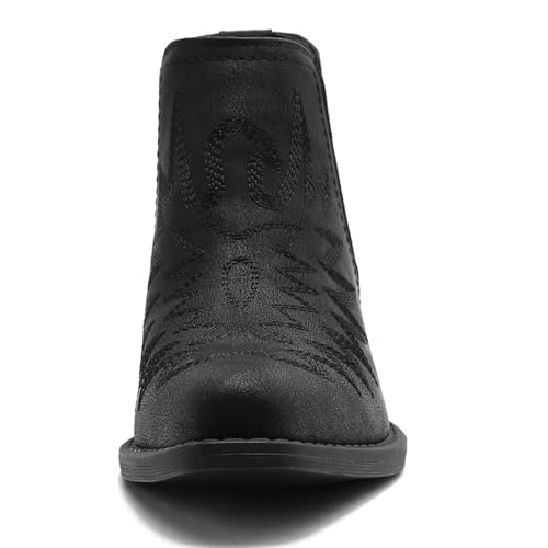 Image of GLOBALWIN Women's Cowgirl Boots Pull On Ankle Booties