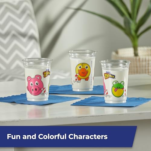 Image of Hefty Zoo Pals Kids Cups, Animal Printed Kids Plastic Cups for Birthday Parties or Everyday Use, Great for Small Hands to Hold, 25 Count, 10 Fl. Oz. (Pack of 3)