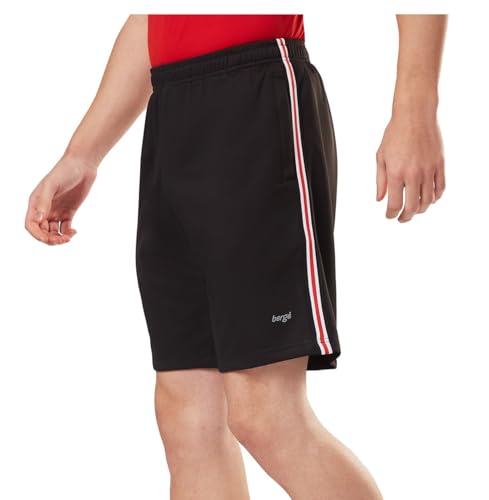 Image of Berge' Men's Instadry Dryfit Polyester Lightweight Soft Fabric Long Shorts With Secure Zipper Pockets for Casual Sports, Running, Gym, Jogging | Half Pants
