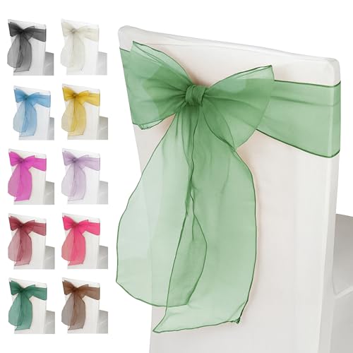 Trimming Shop Chaise en Organza Sashes pour Le Mariage, Fuller Bows Chair Couverture Arc Sash pour...