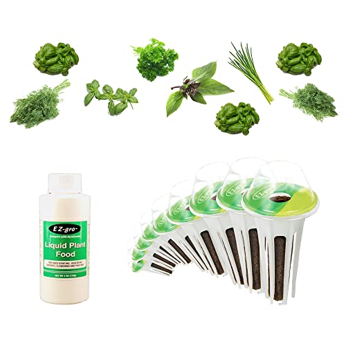 EZ-gro Gourmet Herb Seed Pod Kit (9 Pod) Compatible with Aerogarden Seed Pod Kit - Pre-Seeded Seed Pods